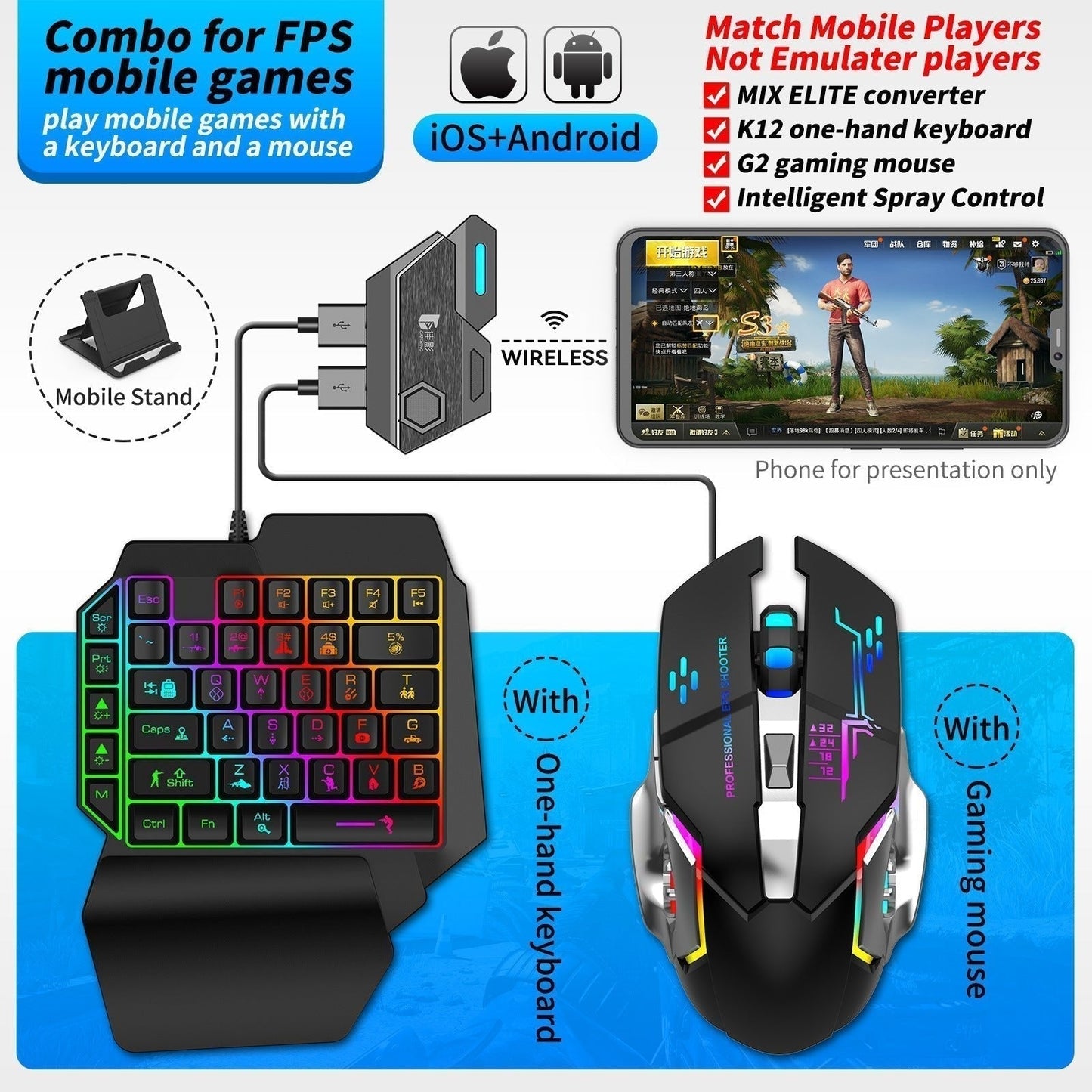 Gamwing Jiaying MIX SE Mix ELITE Mix Pro Chicken Throne Keyboard Mouse Converter